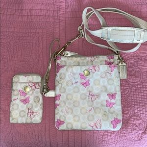 Limited Edition Coach Butterfly Bag & Wallet